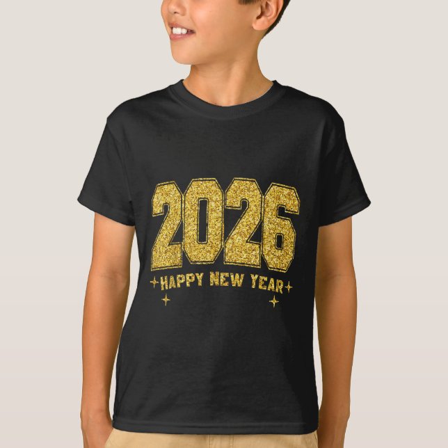 Frohes neues Jahr 2026 Gold Party Eve Family Weihn T-Shirt (Vorderseite)