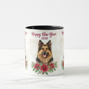 Frohes Neues Jahr 2026 Hunde Liebhaber Tasse