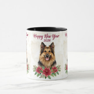 Frohes Neues Jahr 2026 Hunde Liebhaber Tasse