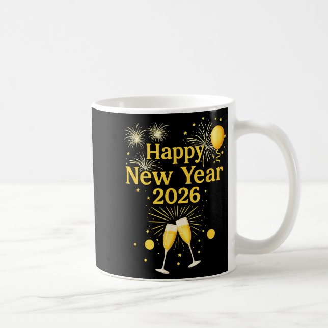 Frohes Neues Jahr 2026  Kaffeetasse (Rechts)