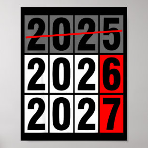 Frohes neues Jahr 2026 kommt bald 2027 67 Meme Sec Poster
