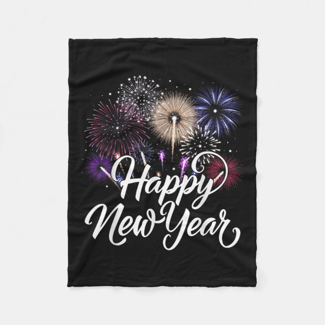 Frohes neues Jahr 2026 Kostümfreunde Party Familie Fleecedecke (Vorderseite)