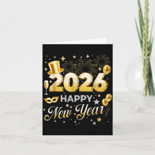 Frohes neues Jahr 2026 Lustige Silvesterparty Männ Karte