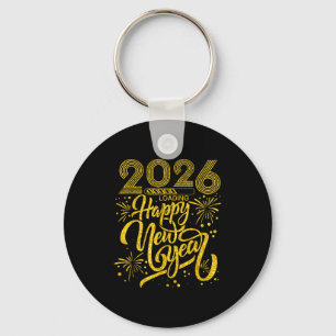 Frohes neues Jahr 2026 Lustige Silvesterparty Männ Schlüsselanhänger