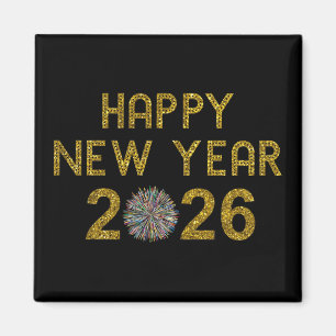 Frohes Neues Jahr 2026 Magnet