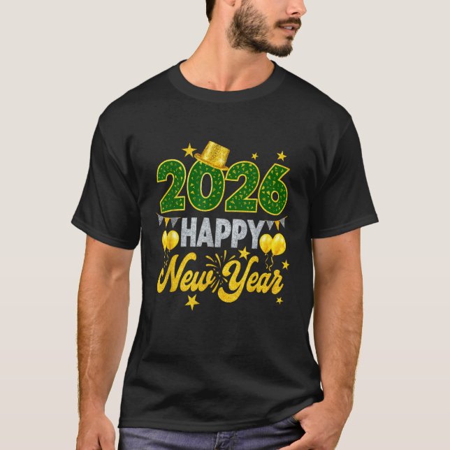 Frohes neues Jahr 2026 - Matching Family T-Shirt (Vorderseite)