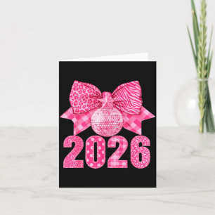 Frohes Neues Jahr 2026 Nk Schleife Patchwork Leopa Karte