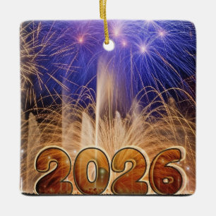Frohes Neues Jahr 2026 Ornament