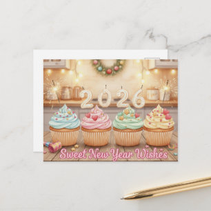 FROHES NEUES JAHR 2026 Postkarte