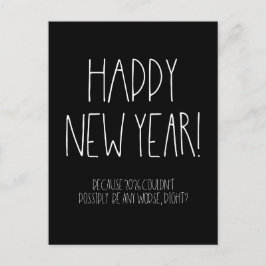 Frohes neues Jahr 2026 sarkastisch Postkarte