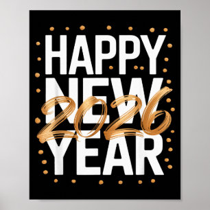 Frohes Neues Jahr 2026 Silvester  Poster