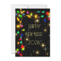 Frohes neues Jahr 2026, Sterne und Lichtgärten