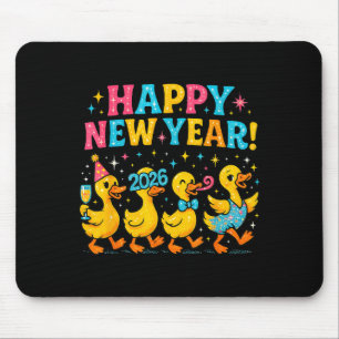 Frohes neues Jahr 2026 Süße Enten-Party-Geschenke Mousepad
