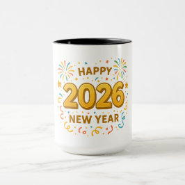 Frohes Neues Jahr 2026 Tasse