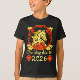Frohes neues Jahr 2026 Tet vietnamesisches Neujahr T-Shirt