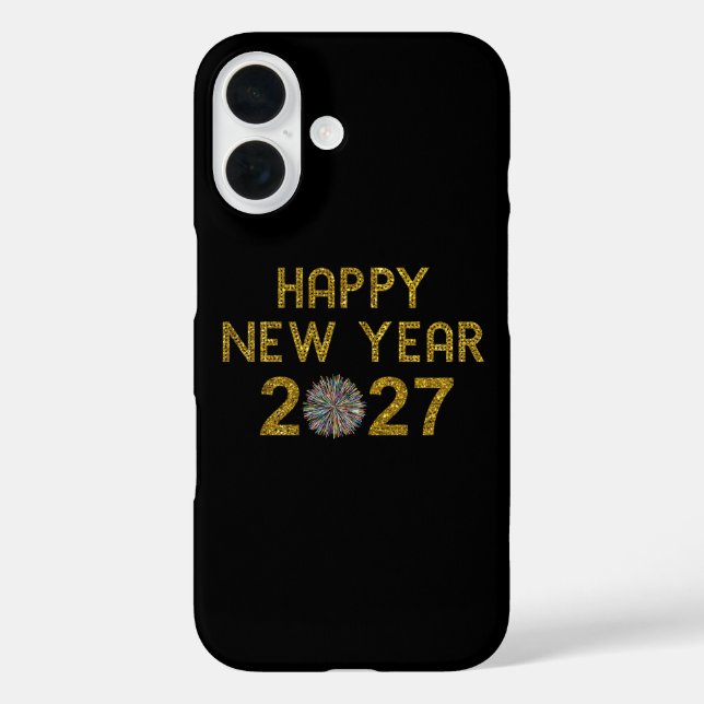 Frohes Neues Jahr 2027 Case-Mate iPhone Hülle (Rückseite)