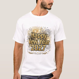 Frohes neues Jahr 2027 Herren T-Shirt