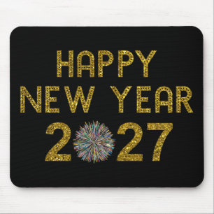 Frohes Neues Jahr 2027 Mousepad