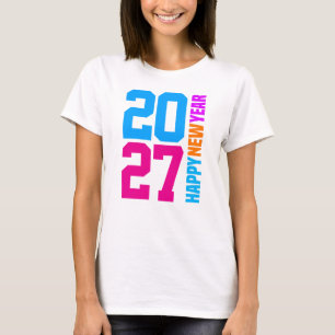 Frohes Neues Jahr 2027 T-Shirt