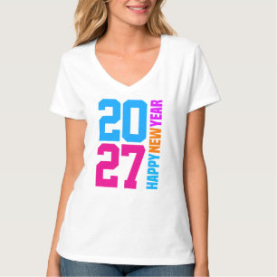 Frohes Neues Jahr 2027 T-Shirt