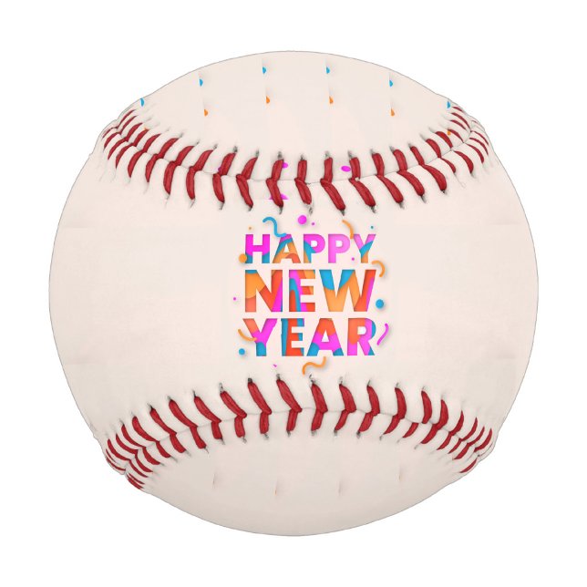 Frohes neues Jahr Baseballparty Sportfan Baseball (⚾ Ring in the New Year with baseball style and colorful celebration!)