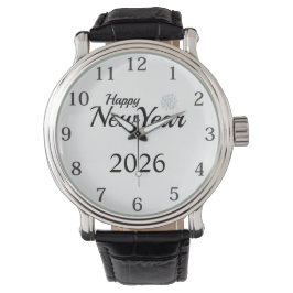 Frohes Neues Jahr Benutzerdefiniertes Geschenk Armbanduhr