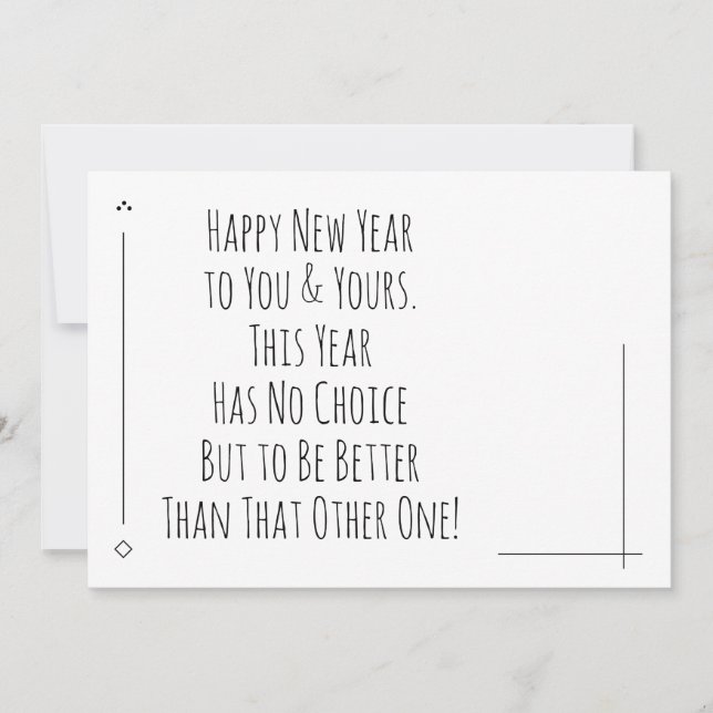 Frohes neues Jahr besser als das andere (Vorderseite)