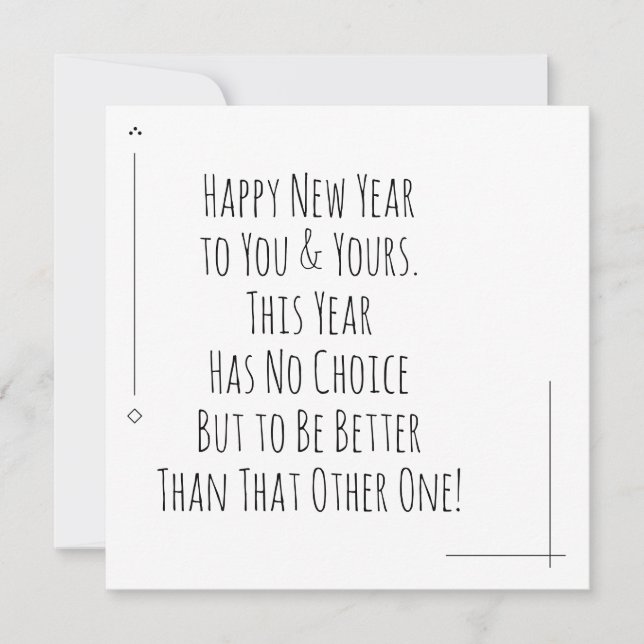 Frohes neues Jahr besser als das andere (Vorderseite)