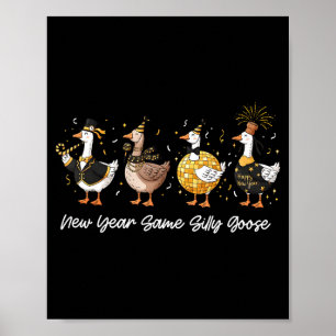 Frohes Neues Jahr Crew 2026 Neujahr Silly Goose Ma Poster