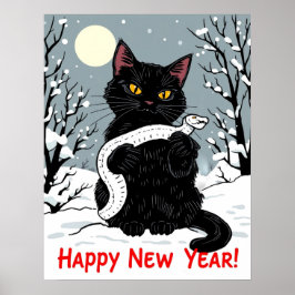 Frohes neues Jahr der Schlange Poster