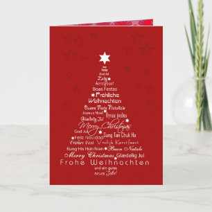 Frohes neues Jahr Elegante Weihnachtsbaumdekoratio Feiertagskarte