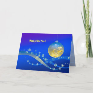 Frohes Neues Jahr! Feiertagskarte