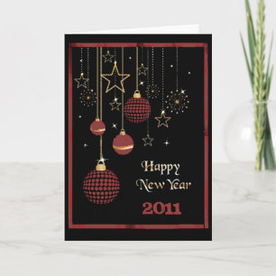 Frohes neues Jahr Feiertagskarte
