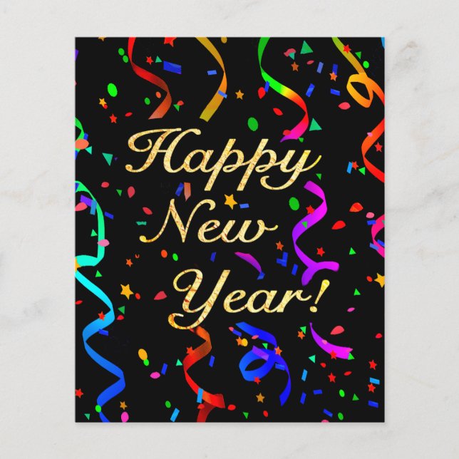 "Frohes Neues Jahr!" Flyer (Vorne)