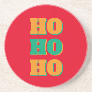 Frohes neues Jahr Frohe Weihnachten Festtage HoHo Getränkeuntersetzer