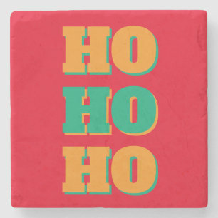 Frohes neues Jahr Frohe Weihnachten Festtage HoHo Steinuntersetzer