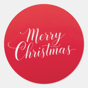 Frohes neues Jahr, frohe Weihnachten, Festtage Runder Aufkleber