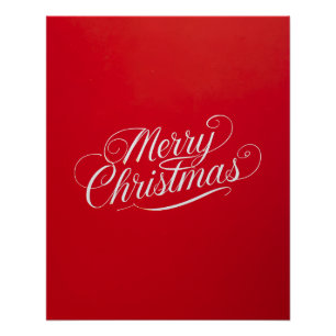 Frohes neues Jahr Frohe Weihnachten Urlaubszeit Poster