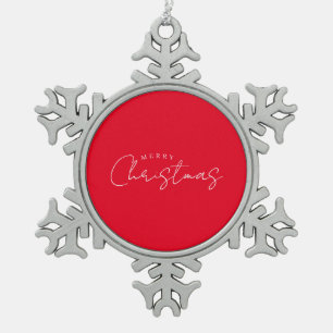 Frohes neues Jahr Frohe Weihnachten Urlaubszeit Schneeflocken Zinn-Ornament
