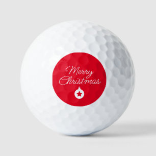 Frohes neues Jahr, fröhliche Weihnachten, Festtags Golfball