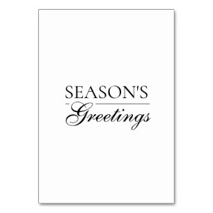 Frohes neues Jahr, fröhliche Weihnachten, Festtags Tischnummer