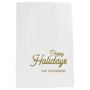Frohes neues Jahr Fröhliche Weihnachten Saisonale  Mittlere Geschenktüte