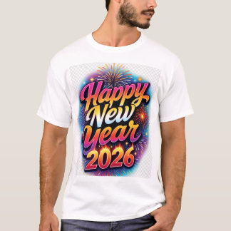 Frohes neues Jahr Helles Ästhetik-Shirt T-Shirt
