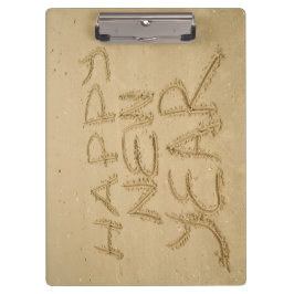Frohes neues Jahr in Sand Klemmbrett