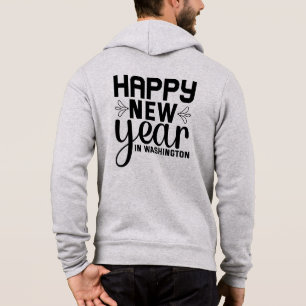 Frohes Neues Jahr in Washington-54688 Hoodie
