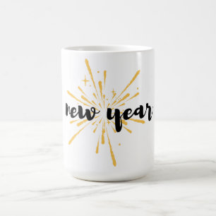 Frohes neues Jahr Kaffeepause Tasse