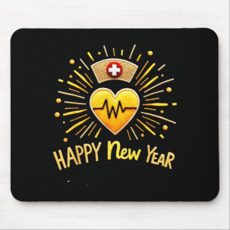 Frohes neues Jahr Krankenschwester Mousepad