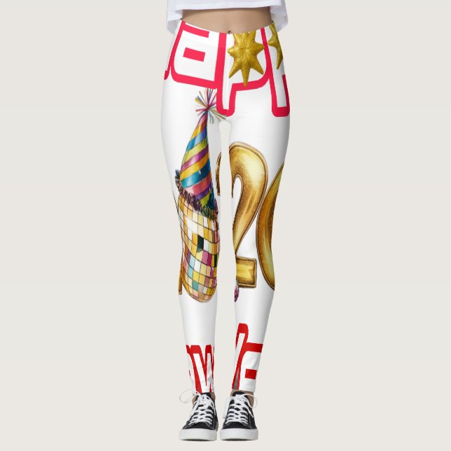 Frohes neues Jahr  Leggings (Vorderseite)