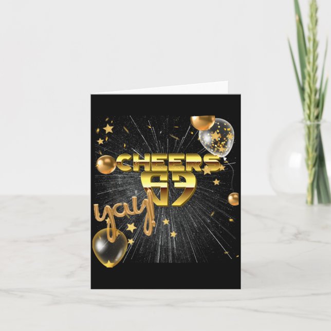 Frohes Neues Jahr mit einem 6 7 Zoomer Meme-Vibe.  Karte (Vorderseite)