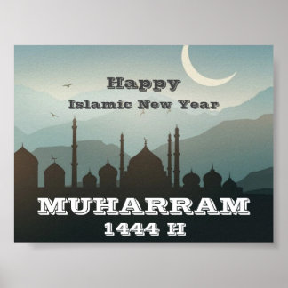 Frohes neues Jahr Muharram 1444 H Poster